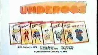 Underoos Underwear 1979 Commercial quotBoysquot [upl. by Anaicul559]