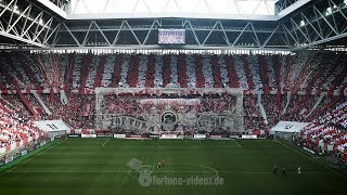 Ultras Düsseldorf ZirkusChoreo  Fortuna vs Schalke  quotThe greatest Show on Earthquot [upl. by Redan480]