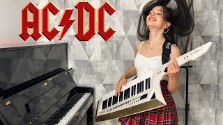 ACDC  Thunderstruck Piano amp Keytar Cover by Yuval Salomon [upl. by Ardiedak]