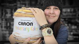 New Caron Cakes Yarn  Yarn Unboxing  Bag O Day Crochet [upl. by Drannek]