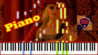 How To Play  Priscillas Song  Witcher 3 OST  Piano Tutorial [upl. by Hugo171]