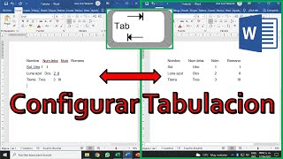 WORD Tabulaciones  Como ordenar datos con tabulaciones automáticas [upl. by Phil542]