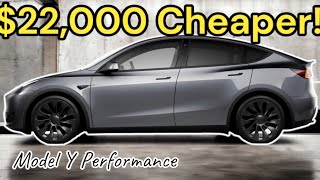 Tesla Model Y Performance 2022 price vs 2023 price Huge Price Decrease [upl. by Jarrell]