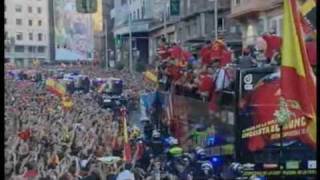 Spain World Cup team receives heros welcome [upl. by Femi562]