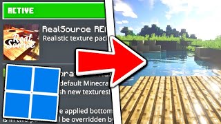 How To Get Shaders For Minecraft Bedrock 119 PC Windows 11 [upl. by Helene]