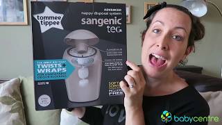 Tried and tested Tommee Tippee Sangenic Tec Nappy Disposal System Sponsored [upl. by Nimajneb]