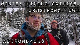 Winter hiking Gothics Armstrong UWJ Adirondacks Jan 13 18 [upl. by Memory]