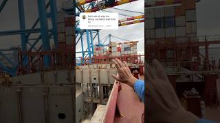 Ship ke andar kaise load hota h container🛳️☠️📈 explore reels shortvideo [upl. by Brynne]