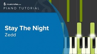 Zedd  Stay The Night ft Hayley Williams  Piano Tutorial cover [upl. by Oisorbma]