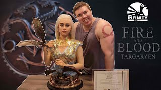 Infinity Studios Game of Thrones Daenerys Targaryen Khaleesi lifesize Bust unboxingreview [upl. by Haidabej325]