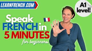 Learn to speak French in 5 minutes  a dialogue for beginners [upl. by Horst496]