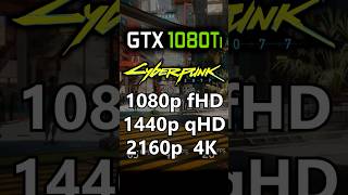 Cyberpunk 2077  1080p vs 1440p vs 2160p 4K  GTX 1080 Ti [upl. by Ttennaj]