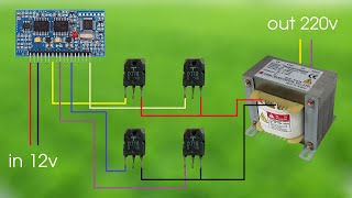 DIY Powerful Ultra Inverter 12v To 220v EGS002  D718  Simple Circuit [upl. by Lockhart]