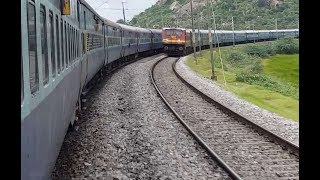 VISAKHAPATNAM to HYDERABAD  Train Journey in VSKPNANDED SF EXP Indian Railways [upl. by Abita94]