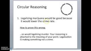 Logical Fallacy 12 Circular Reasoning [upl. by Ott119]