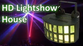 Disco im Wohnzimmer  AMERICAN DJ Aggressor TRI LED 30W  HD LighshowLasershow 9  House [upl. by Eelatan580]