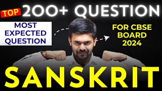 TOP 200 QUESTION  Class 10 Sanskrit Maha Marathon  Cbse Board 2024 Master Sahab [upl. by Siocnarf]