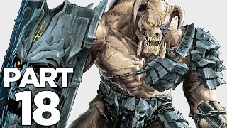 DOOM ETERNAL Walkthrough Gameplay Part 18  GLADIATOR BOSS FIGHT FULL GAME [upl. by Cary]