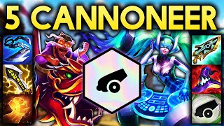 5 CANNONEER INSANE 300 5TH SHOT DAMAGE  Teamfight Tactics Patch 1211B [upl. by Janel]