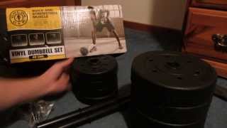 Unboxing Golds Gym 40 lb Vinyl Dumbbell Set [upl. by Etsyrk]