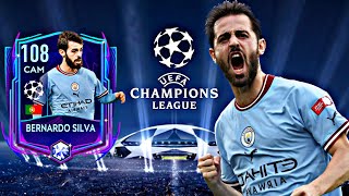 FREE 108 RATED BERNARDO SILVA GAMEPLAY REVIEW FIFA MOBILE UCL [upl. by Thorwald]