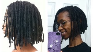 How to cut locs into a layered Aline bob [upl. by Lucais]