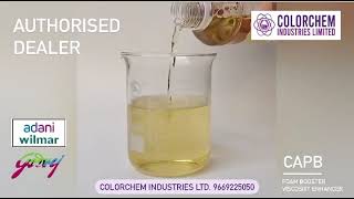 HOW DOES CAPB LOOK  Cocamidopropyl betaine CAPB Demonstration by Colorchem Industries 9669225050 [upl. by Bell360]