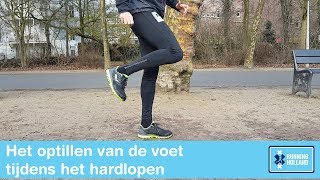 Hardlooptechniek  Optillen van de voet tijdens het hardlopen [upl. by Siramad]