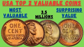 RARE USA LINCOLN ONE CENT COINS WORTH MILLIONS DISCOVER THEIR HIDDEN VALUE WATCH NOW IMPORTANTS [upl. by Yemane]