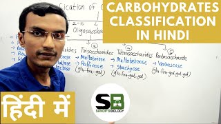 Classification of Carbohydrates in Hindi [upl. by Mccormick571]