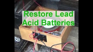 How to desulfate a lead acid battery [upl. by Ellehcam]