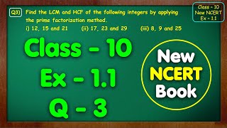 Class 10 Maths Ex 11 Q3 i ii iii Chapter 1 Real Numbers New NCERT Book Pattern Green Board Mkr [upl. by Sellma]