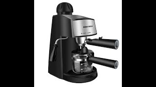 Sowtech steam espresso machine latte and cappuccino maker with milk frother [upl. by Ecidna]