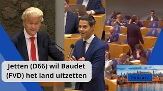 Jetten D66 wil Baudet FVD het land UITZETTEN als PILOT voor een REMIGRATIEPROGRAMMA [upl. by Hulbig]