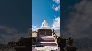 MahabodhiShrilankan style Buddha statue embodiment of compassion Devachan Leh Ladakh India [upl. by Germano604]