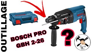 Perforateur burineur BOSCH PRO GBH 226  Test et avis  Brico seb [upl. by Yliah206]