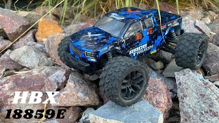 HBX Rampage 18859 118 Scale 4WD RC Truck 36  KMH Drive Test [upl. by Terrill289]