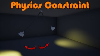 Physics Constraint  Hanging And Swinging Lights And Door  Unreal Engine Tutorial [upl. by Lraed906]