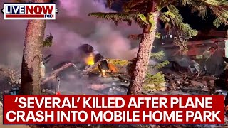 Deadly plane crash Clearwater FL Several killed at mobile home park  LiveNOW from FOX [upl. by Willing]