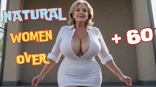 Natural Older Woman Over 60🔥Attractively Dressed and Beauty Fashion Tips And Outfits  16 [upl. by Aibun]