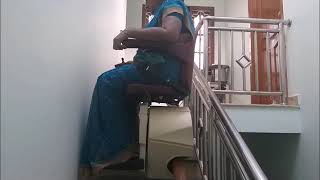 Aarding Stairlift From Handicare Installation at Malleshwaram Bangalore for 2 floors [upl. by Garzon785]