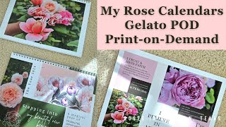 My Rose Calendar Design  Gelato POD PrintonDemand Experience 2024 [upl. by Asecnarf]