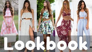 Summer Two Piece Dresses Outfits Lookbook 2018  Latest Stylish Dress [upl. by Eizzo]