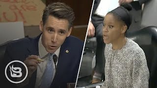 Lib Professor Has MELTDOWN When Hawley Asks If Men Can Get Pregnant [upl. by Leahcim706]