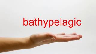 How to Pronounce bathypelagic  American English [upl. by Bixby]