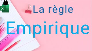 Analyse de données avec Excel  la règle empirique [upl. by Hew951]