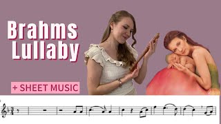 Brahms  Lullaby  How to play on Recorder  Sheet music [upl. by Melissa]