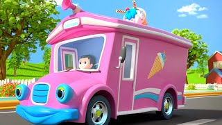 Wheels On The Ice Cream Truck  Yum Yum and Vehicle Song for Kids [upl. by Honig492]