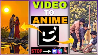 How to convert Normal video To Anime Video  Stop 🛑 Doma Ai and Discord [upl. by Leamaj734]