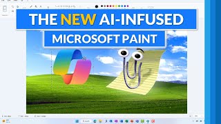 New Microsoft Paint AI features and Cocreator  Windows 11 23h2 [upl. by Akinihs]